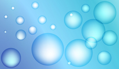 Background with bubbles. Design for your header page, ad, poster, banner. Pastel Gradient Color Vector illustration.