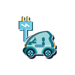 Isolated eco car design vector ilustration
