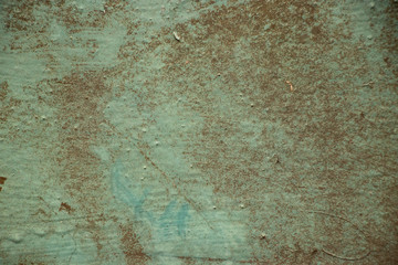 Ugly green grunge stained rough surface texture