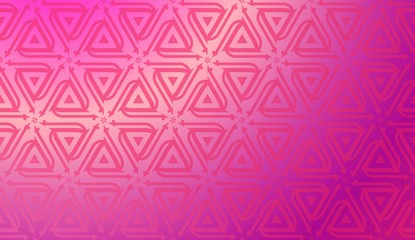 Decorative Background With Triangles. Curved Lines. Vector Illustration. Abstract Blurred Gradient Background Bright Colors.. Bright Background For Poster, Banner, Flyer