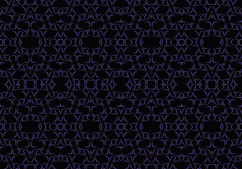 Seamless endless repeating bright ornament of multi-colored geometric shapes