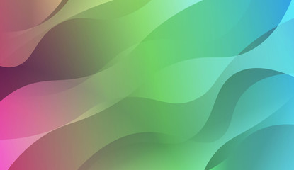 Wave Abstract Background. For Your Design Wallpapers Presentation. Vector Illustration with Color Gradient.