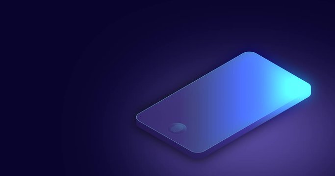 Face id technology, smartphone identifies