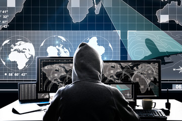 Global network and malware concept