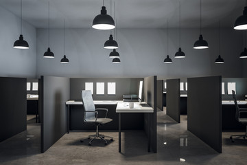 Modern coworking office interior