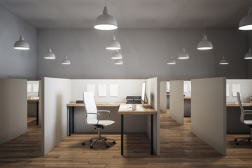 Modern coworking office interior