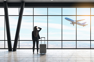 Businesswoman in airport