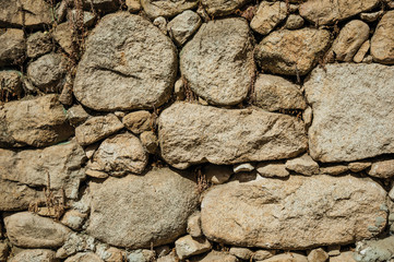 Old wall made of rough stones