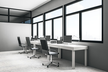 Modern coworking office interior