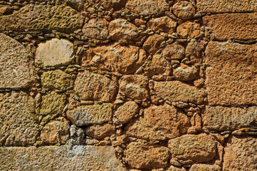 Old wall made of rough stones