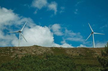 Propeller blades from some wind generators of electric power