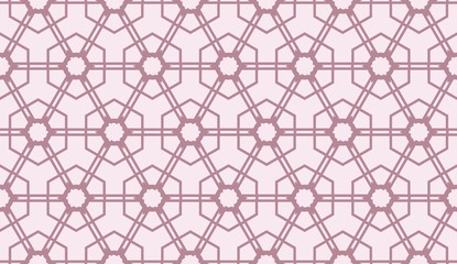 Vector Seamless illustration with pattern in triangles style. Curved line. Decorative design for For interior wallpaper, smart design, fashion print.