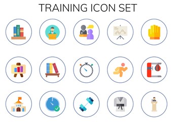 training icon set