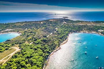 Photo sur Plexiglas Plage de Camps Bay, Le Cap, Afrique du Sud Croatie, Istrie, vue aérienne du cap Kamenjak