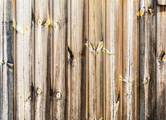 Wooden planks with natural patterns as background