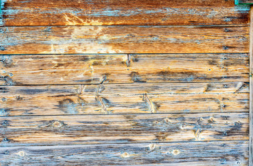 Wooden planks with natural patterns as background