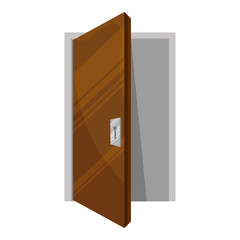 house door wooden isolated icon