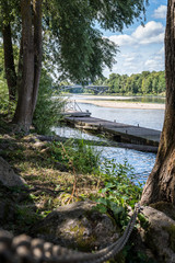 Loire river in the city of Tours - Tours, France