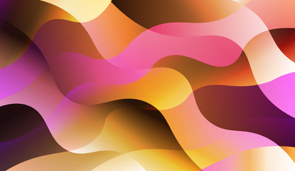 Geometric Pattern With Lines, Wave. For Cover Page, Landing Page, Banner. Vector Illustration with Color Gradient