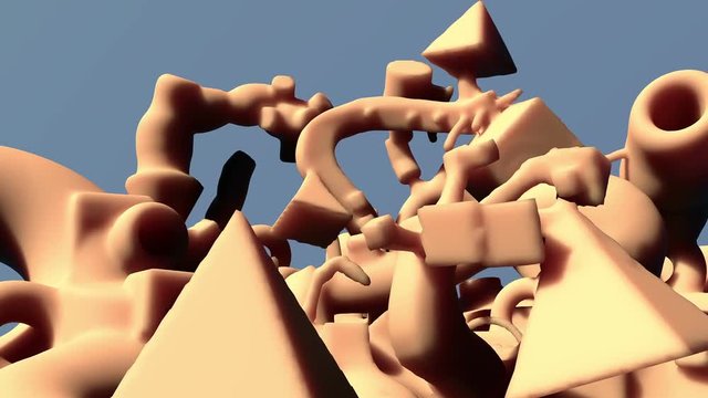 Abstract creepy object