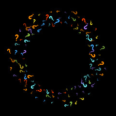 Question marks Quiz, doubt poll query public poll.