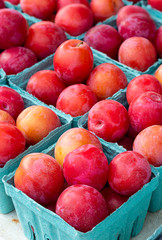 Delicious ripe plums