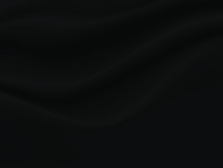 Abstract texture Background. Blue Satin Silk. Cloth Fabric Textile  with Wavy Folds. 