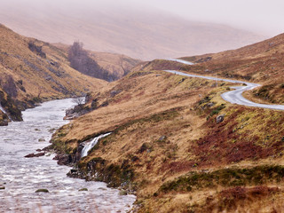 Glen Etive in den Highlands Schottland