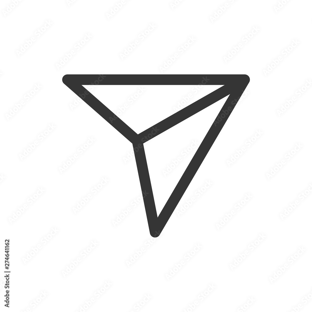 Leinwandbilder send social media icon template black color editable. send social media symbol flat vector sign isol