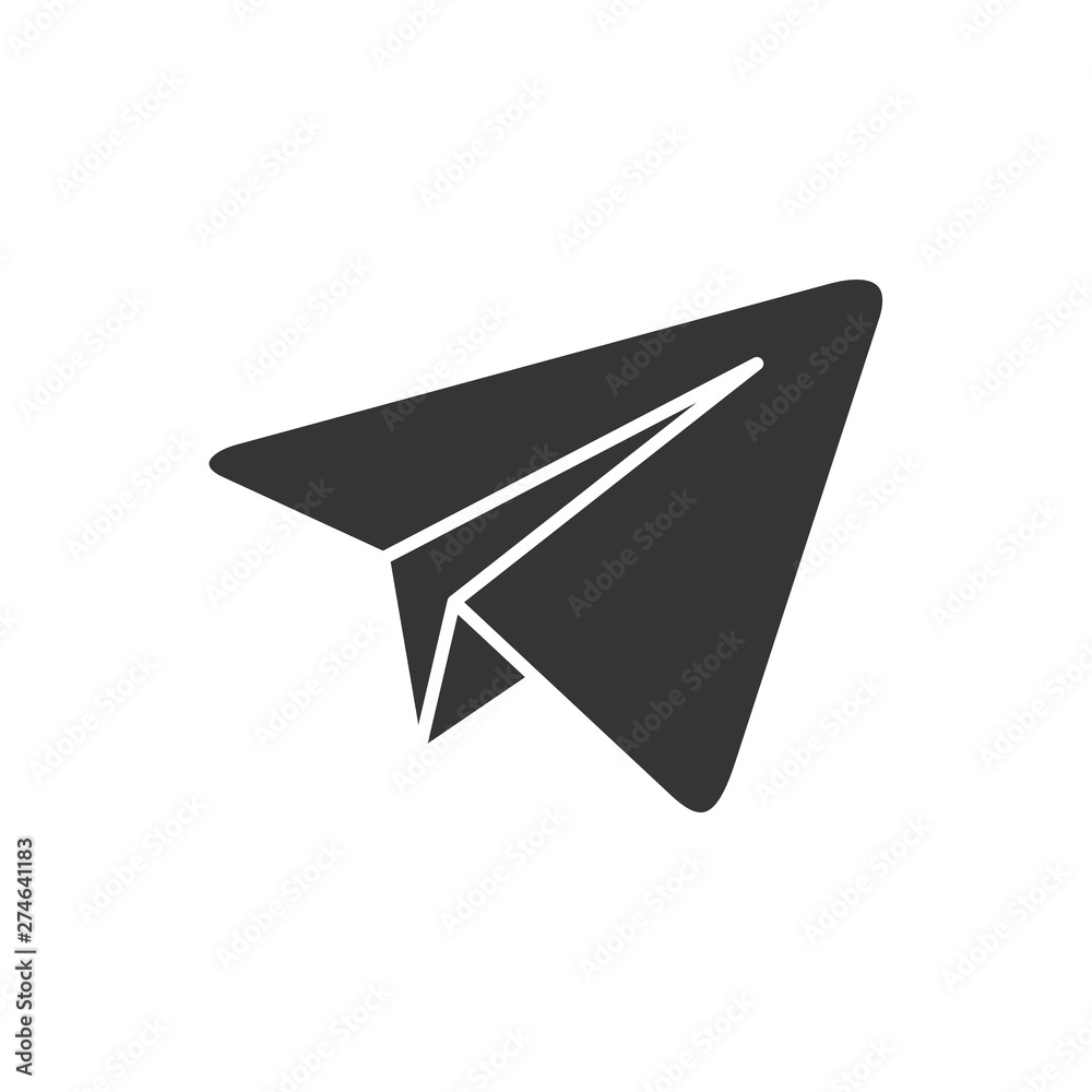 Leinwandbilder send social media icon template black color editable. send social media symbol flat vector sign isol