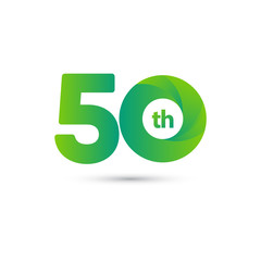 50 Year Anniversary Celebration Vector Template Design Illustration