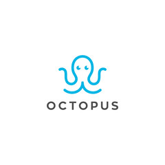 octopus vector icon logo design