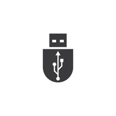 USB data transfer logo vector