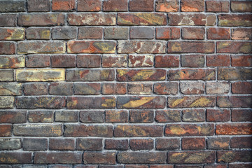 bricks wall background close-up  texture