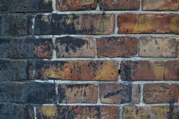 bricks wall background close-up  texture