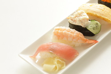 Japanese food, assorted gourmet sushi