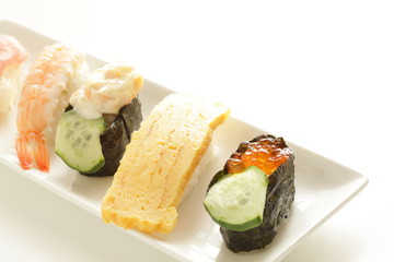 Japanese food, assorted gourmet sushi