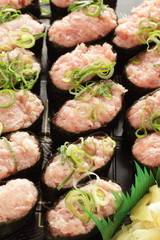 Japanese food, tuna fish sushi