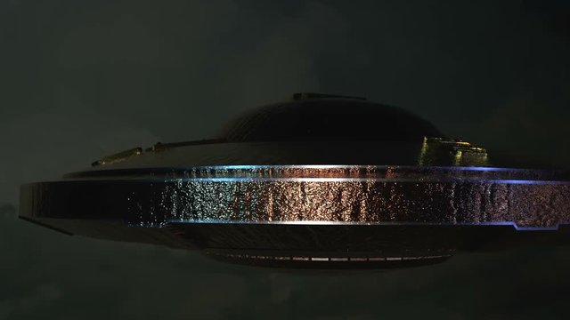 UFO flying saucer up close