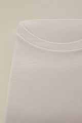 White Tee shirt on white backgound for underwear image