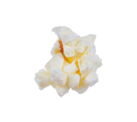 Popcorn isolated on white background