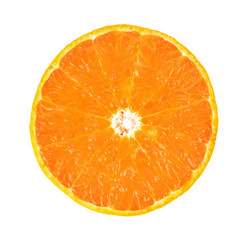 Orange fruit isolated on white background
