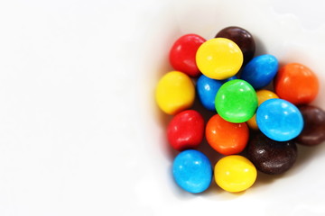 Fototapeta na wymiar Multiple color chocolate ball
