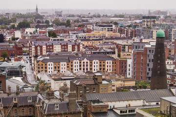 Naklejka premium アイルランドの首都ダブリン landscape of Irish capital Dublin