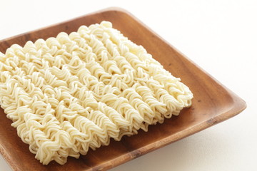 Asian food, dried ramen noodles