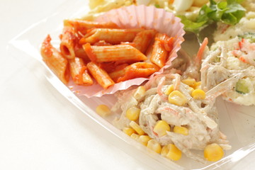 Burdock and corn salad