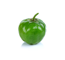 Barbados cherry isolated on white.