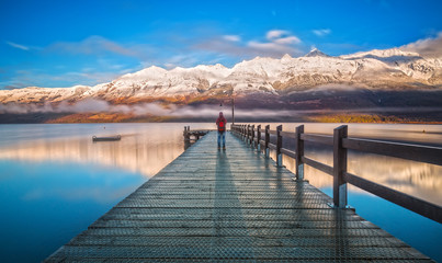 The Wharf of Glenorchy, Queenstown, New Zealand - Powered by Adobe