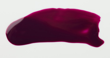Deep red paint stroke