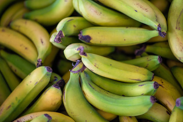 Bananas shot from directly above